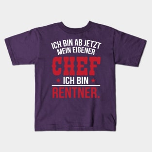 Ich bin rentner (white) Kids T-Shirt